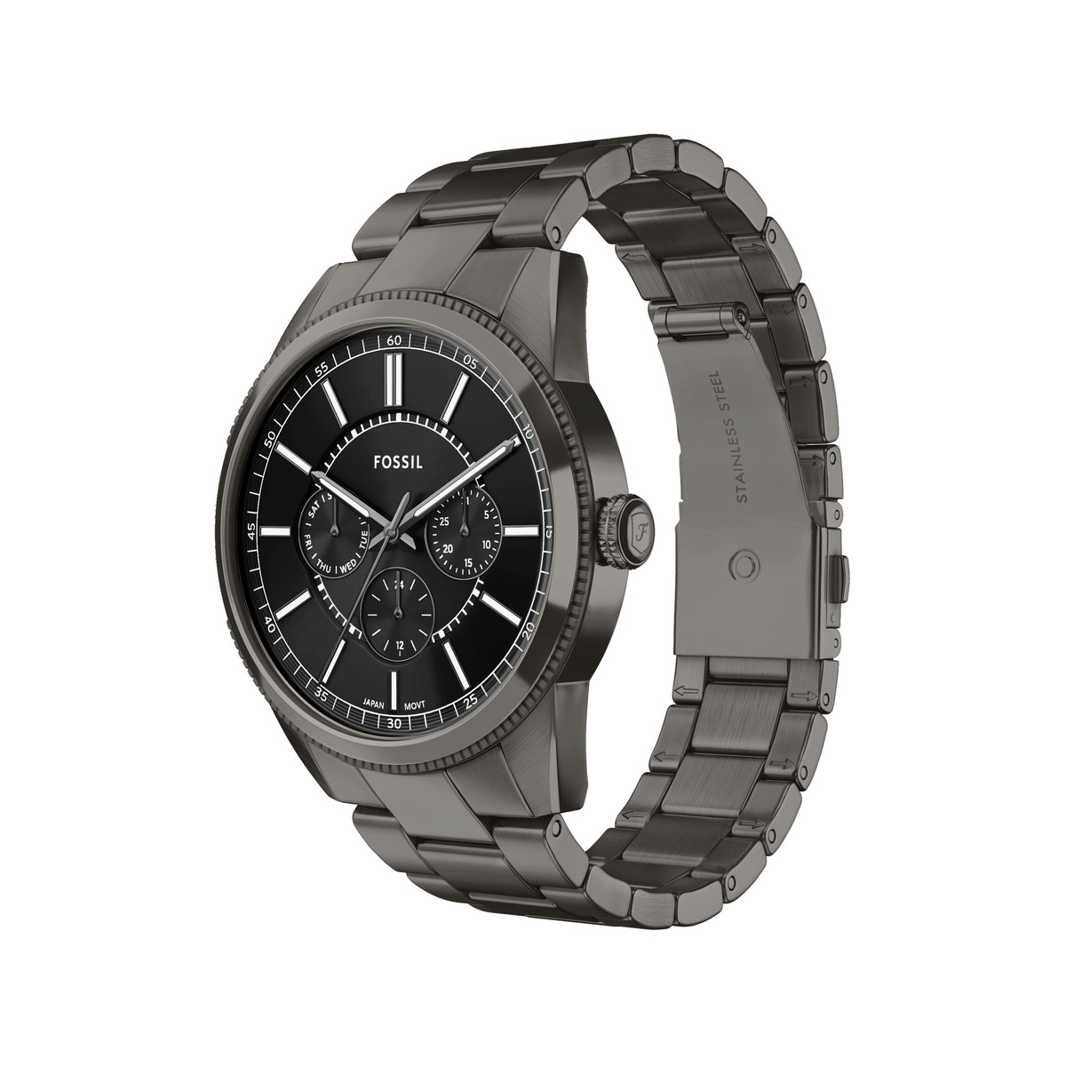 Montre FOSSIL pearson homme bracelet acier inoxydable gris anthracite - vue D6