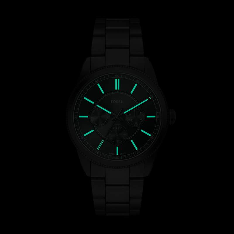 Montre FOSSIL pearson homme bracelet acier inoxydable noir - vue D2