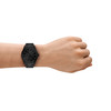 Montre FOSSIL pearson homme bracelet acier inoxydable noir - vue Vporté 2