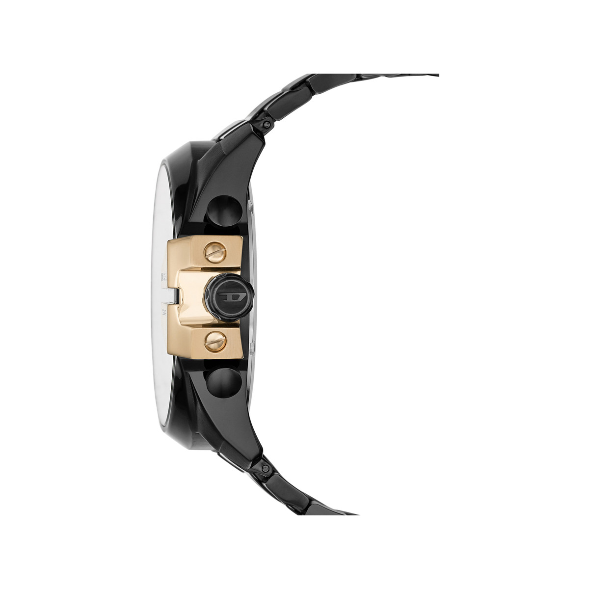 Montre DIESEL mega chief homme bracelet acier inoxydable noir - vue 2