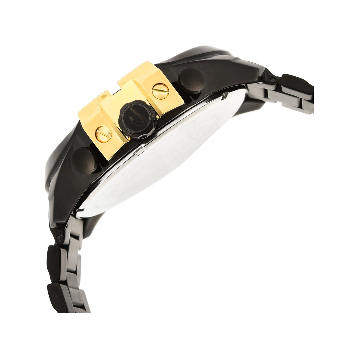 Montre DIESEL mega chief homme bracelet acier inoxydable noir - vue D7