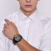 Montre DIESEL mega chief homme bracelet acier inoxydable noir - vue Vporté 3
