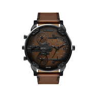 Montre DIESEL slim mr daddy homme bracelet cuir marron