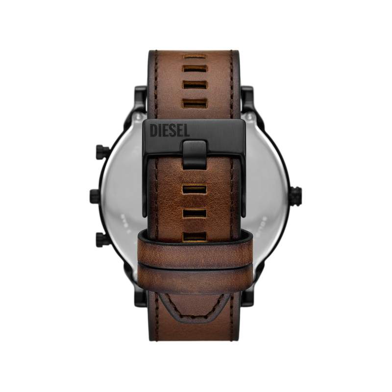 Montre DIESEL slim mr daddy homme bracelet cuir marron - vue 3