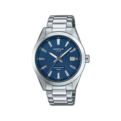 Montre EDIFICE homme cadran bleu bracelet acier - vue 1