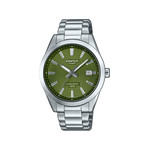 Montre EDIFICE homme cadran vert bracelet acier - vue 1