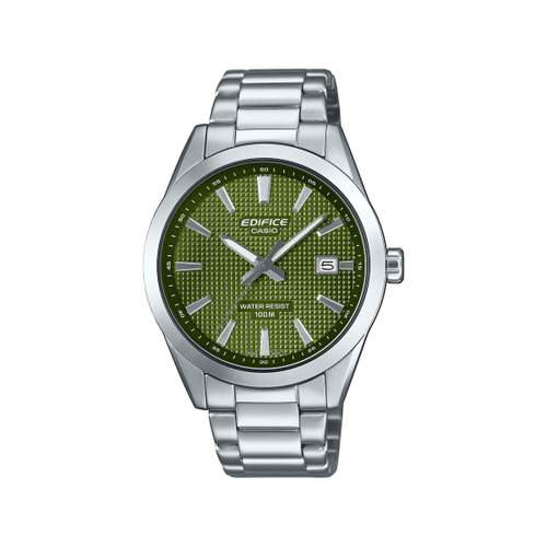 Montre EDIFICE homme cadran vert bracelet acier