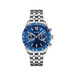 Montre CLUSE ARAVIS Homme cadran bleu bracelet acier inoxydable gris clair - vue 1