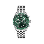 Montre CLUSE ARAVIS Homme cadran vert bracelet acier inoxydable gris clair - vue 1