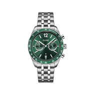 Montre CLUSE ARAVIS Homme cadran vert bracelet acier inoxydable gris clair