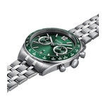 Montre CLUSE ARAVIS Homme cadran vert bracelet acier inoxydable gris clair - vue 2