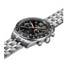 Montre CLUSE ARAVIS Homme cadran noir bracelet acier inoxydable gris clair - vue V2