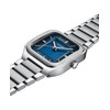 Montre CLUSE QUADRUS Homme cadran bleu bracelet acier inoxydable gris clair - vue V2