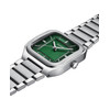 Montre CLUSE QUADRUS Homme cadran vert bracelet acier inoxydable gris clair - vue V2