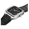 Montre CLUSE QUADRUS Homme cadran noir bracelet acier inoxydable noir - vue V2