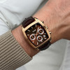 Montre CLUSE QUARTAUT Homme cadran marron bracelet acier inoxydable marron - vue Vporté 1
