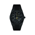 Montre tissot goldorak homme automatique, cadran noir, bracelet acier inoxydable noir - vue 1