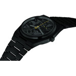 Montre tissot goldorak homme automatique, cadran noir, bracelet acier inoxydable noir - vue 2