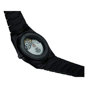 Montre tissot goldorak homme automatique, cadran noir, bracelet acier inoxydable noir