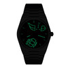 Montre tissot goldorak homme automatique, cadran noir, bracelet acier inoxydable noir - vue VD2