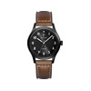 Montre PIERRE LANNIER aviateur homme bracelet cuir brun - vue V1