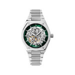 Montre PIERRE LANNIER copilote homme automatique, bracelet métal gris - vue 1