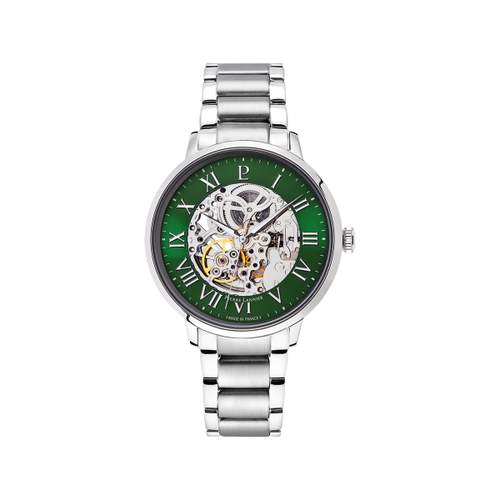 Montre PIERRE LANNIER automatic homme automatique, bracelet métal gris