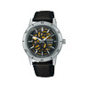Montre SEIKO presage homme automatique, bracelet cuir marron fonce - vue V1