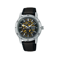 Montre SEIKO presage homme automatique, bracelet cuir marron fonce