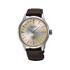 Montre SEIKO presage homme automatique, bracelet cuir marron fonce - vue V1