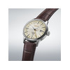 Montre SEIKO presage homme automatique, bracelet cuir marron fonce - vue V2