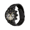 Montre TOMMY HILFIGER legend homme bracelet acier inoxydable noir - vue V2