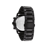 Montre TOMMY HILFIGER legend homme bracelet acier inoxydable noir - vue 3