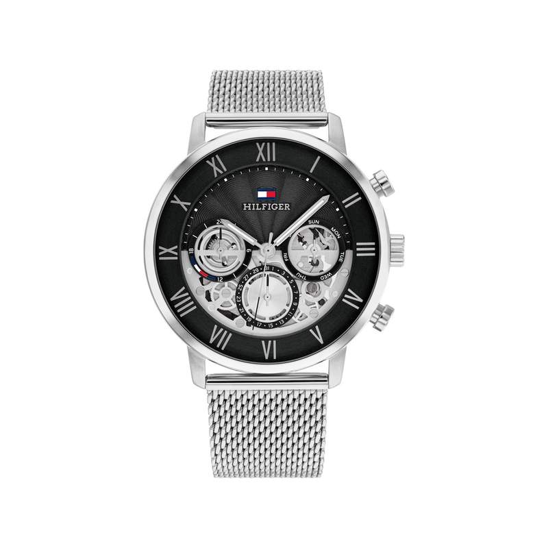 Montre TOMMY HILFIGER legend homme bracelet acier inoxydable gris - vue 1