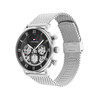 Montre TOMMY HILFIGER legend homme bracelet acier inoxydable gris - vue V2