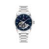 Montre TOMMY HILFIGER baker automatic homme automatique, bracelet acier inoxydable gris - vue V1