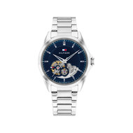 Montre TOMMY HILFIGER baker automatic homme automatique, bracelet acier inoxydable gris