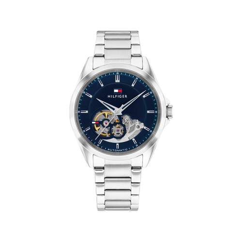 Montre TOMMY HILFIGER baker automatic homme automatique, bracelet acier inoxydable gris