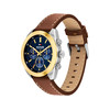 Montre TOMMY HILFIGER hudson homme bracelet cuir marron - vue V2