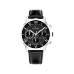 Montre TOMMY HILFIGER th-oxford homme bracelet cuir noir - vue 1