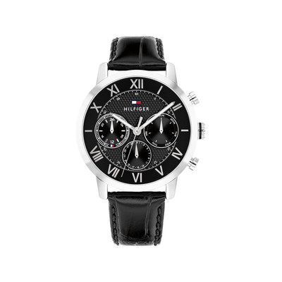 Montre TOMMY HILFIGER th-oxford homme bracelet cuir noir