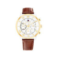 Montre TOMMY HILFIGER th-oxford homme bracelet cuir marron