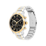 Montre TOMMY HILFIGER th-oxford homme bracelet acier inoxydable bicolore jaune - vue 2