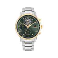 Montre TOMMY HILFIGER stewart homme bracelet acier inoxydable gris