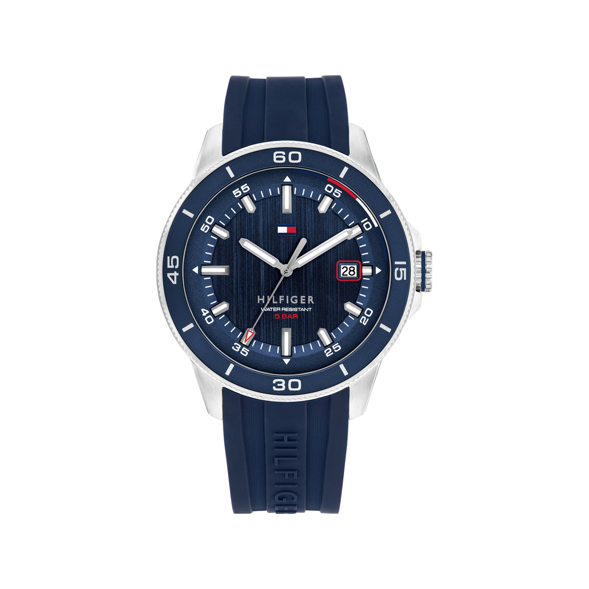 Montre TOMMY HILFIGER remy homme bracelet silicone bleu