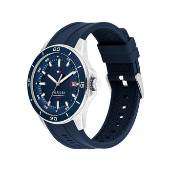 TOMMY HILFIGER remy heren horloge blauw siliconen band