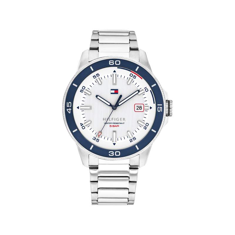 TOMMY HILFIGER Remy Men's Watch with Gray Stainless Steel Strap - View 1