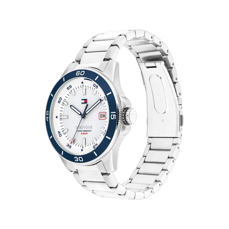 TOMMY HILFIGER remy men watch grey stainless steel bracelet - view 2