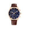 Montre TOMMY HILFIGER th-oxford homme bracelet cuir marron - vue V1