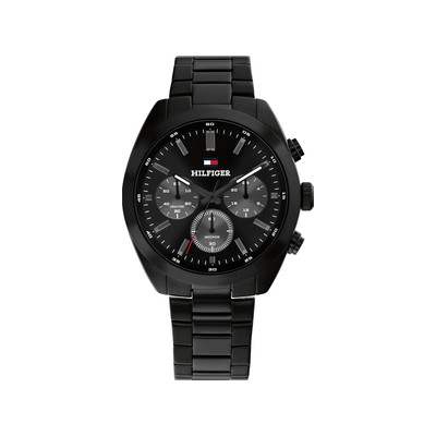 Montre TOMMY HILFIGER hudson homme bracelet acier inoxydable noir - vue 1